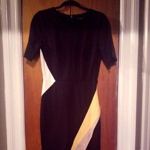 Colorblock sheath dress